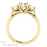 Cushion Cut Forever One Moissanite Engagement Ring #GTJ953-cushion-fo-y 2 Cushion Cut Forever One Moissanite Engagement Ring #GTJ953-cushion-fo-y