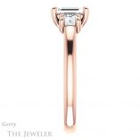 Emerald Cut Forever Brilliant Moissanite Engagement Ring #GTJ953-emerald-fb-r