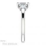 Emerald Cut Forever Brilliant Moissanite Engagement Ring #GTJ953-emerald-fb-w