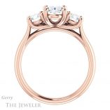 Oval Shaped Forever One Moissanite Engagement Ring #GTJ953-oval-fo-r