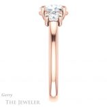 Oval Shaped Forever One Moissanite Engagement Ring #GTJ953-oval-fo-r