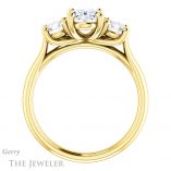 Oval Shaped Forever One Moissanite Engagement Ring #GTJ953-oval-fo-y