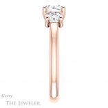 Round Cut Forever One Moissanite Engagement Ring #GTJ953-round-fo-r