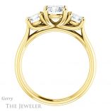 Round Cut Forever One Moissanite Engagement Ring #GTJ953-round-fo-y