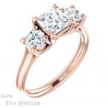 Princess Cut Forever One Moissanite Engagement Ring #GTJ953-square-fo-r