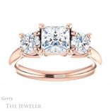 Princess Cut Forever One Moissanite Engagement Ring #GTJ953-square-fo-r