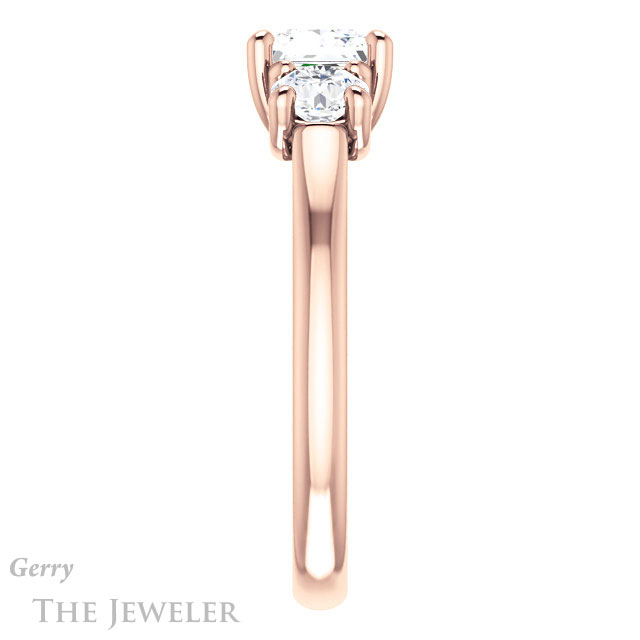 Princess Cut Forever One Moissanite Engagement Ring #GTJ953-square-fo-r
