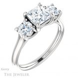 Princess Cut Forever One Moissanite Engagement Ring #GTJ953-square-fo-w