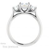 Princess Cut Forever One Moissanite Engagement Ring #GTJ953-square-fo-w
