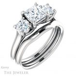 Princess Cut Forever One Moissanite Engagement Ring #GTJ953-square-fo-w