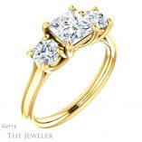 Princess Cut Forever One Moissanite Engagement Ring #GTJ953-square-fo-y