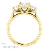 Princess Cut Forever One Moissanite Engagement Ring #GTJ953-square-fo-y