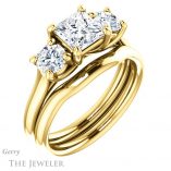 Princess Cut Forever One Moissanite Engagement Ring #GTJ953-square-fo-y