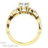 Cushion Cut Forever One Moissanite Engagement Ring #GTJ956-cushion-fo-y 2 Cushion Cut Forever One Moissanite Engagement Ring #GTJ956-cushion-fo-y