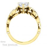 Heart Shaped Forever Brilliant Moissanite Engagement Ring #GTJ956-heart-fb-y