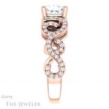 Princess Cut Forever One Moissanite Engagement Ring #GTJ956-square-fo-r