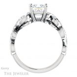 Princess Cut Forever One Moissanite Engagement Ring #GTJ956-square-fo-w
