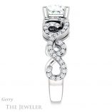 Princess Cut Forever One Moissanite Engagement Ring #GTJ956-square-fo-w