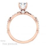 Cushion Cut Forever One Moissanite Engagement Ring #GTJ957-cushion-fo-r