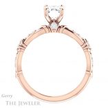 Emerald Cut Forever One Moissanite Engagement Ring #GTJ957-emerald-fb-r 2 Emerald Cut Forever Brilliant Moissanite Engagement Ring #GTJ957-emerald-fb-r