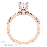 Oval Shaped Forever One Moissanite Engagement Ring #GTJ957-oval-fo-r 2 Oval Shaped Forever One Moissanite Engagement Ring #GTJ957-oval-fo-r