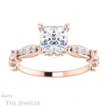 Princess Cut Forever One Moissanite Engagement Ring #GTJ957-square-fo-r 1 Princess Cut Forever One Moissanite Engagement Ring #GTJ957-square-fo-r