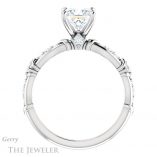 Princess Cut Forever One Moissanite Engagement Ring #GTJ957-square-fo-w 2 Princess Cut Forever One Moissanite Engagement Ring #GTJ957-square-fo-w