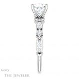 Princess Cut Forever One Moissanite Engagement Ring #GTJ957-square-fo-w 3 Princess Cut Forever One Moissanite Engagement Ring #GTJ957-square-fo-w