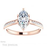 Marquise Cut Forever One Moissanite Engagement Ring #GTJ959-marquise-fb-r 1 Marquise Cut Forever Brilliant Moissanite Engagement Ring #GTJ959-marquise-fb-r