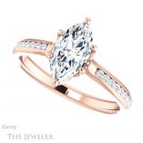 Marquise Cut Forever One Moissanite Engagement Ring #GTJ959-marquise-fb-r 5 Marquise Cut Forever Brilliant Moissanite Engagement Ring #GTJ959-marquise-fb-r