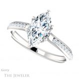 Marquise Cut Forever Brilliant Moissanite Engagement Ring #GTJ959-marquise-fb-w