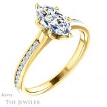 Marquise Cut Forever Brilliant Moissanite Engagement Ring #GTJ959-marquise-fb-y