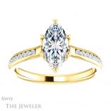 Marquise Cut Forever Brilliant Moissanite Engagement Ring #GTJ959-marquise-fb-y