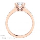 Oval Shaped Forever One Moissanite Engagement Ring #GTJ959-oval-fo-r