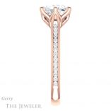 Oval Shaped Forever One Moissanite Engagement Ring #GTJ959-oval-fo-r