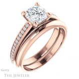 Cushion Cut Forever One Moissanite Engagement Ring #GTJ960-cushion-fo-r 6 Cushion Cut Forever One Moissanite Engagement Ring #GTJ960-cushion-fo-r