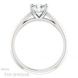 Cushion Cut Forever One Moissanite Engagement Ring #GTJ960-cushion-fo-w