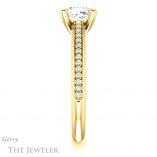 Cushion Cut Forever One Moissanite Engagement Ring #GTJ960-cushion-fo-y 3 Cushion Cut Forever One Moissanite Engagement Ring #GTJ960-cushion-fo-y