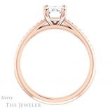 Emerald Cut Forever Brilliant Moissanite Engagement Ring #GTJ960-emerald-fb-r