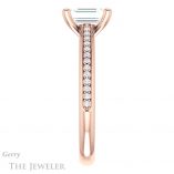 Emerald Cut Forever Brilliant Moissanite Engagement Ring #GTJ960-emerald-fb-r