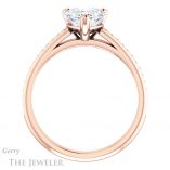 Heart Shaped Forever Brilliant Moissanite Engagement Ring #GTJ960-heart-fb-r
