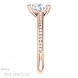 Heart Shaped Forever Brilliant Moissanite Engagement Ring #GTJ960-heart-fb-r