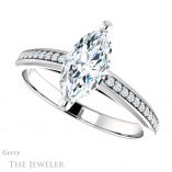 Marquise Cut Forever One Moissanite Engagement Ring #GTJ960-marquise-fb-w 5 Marquise Cut Forever Brilliant Moissanite Engagement Ring #GTJ960-marquise-fb-w