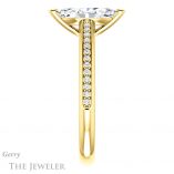 Marquise Cut Forever One Moissanite Engagement Ring #GTJ960-marquise-fb-y 3 Marquise Cut Forever Brilliant Moissanite Engagement Ring #GTJ960-marquise-fb-y