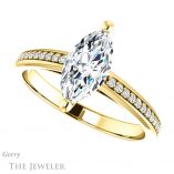 Marquise Cut Forever One Moissanite Engagement Ring #GTJ960-marquise-fb-y 5 Marquise Cut Forever Brilliant Moissanite Engagement Ring #GTJ960-marquise-fb-y