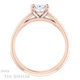 Oval Shaped Forever One Moissanite Engagement Ring #GTJ960-oval-fo-r 2 Oval Shaped Forever One Moissanite Engagement Ring #GTJ960-oval-fo-r