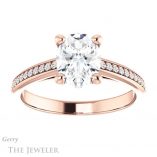Oval Shaped Forever One Moissanite Engagement Ring #GTJ960-oval-fo-r 1 Oval Shaped Forever One Moissanite Engagement Ring #GTJ960-oval-fo-r