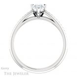 Pear Shaped Forever One Moissanite Engagement Ring #GTJ960-pear-fb-w 2 Pear Shaped Forever Brilliant Moissanite Engagement Ring #GTJ960-pear-fb-w