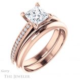 Princess Cut Forever One Moissanite Engagement Ring #GTJ960-square-fo-r 6 Princess Cut Forever One Moissanite Engagement Ring #GTJ960-square-fo-r