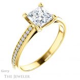 Princess Cut Forever One Moissanite Engagement Ring #GTJ960-square-fo-y 4 Princess Cut Forever One Moissanite Engagement Ring #GTJ960-square-fo-y